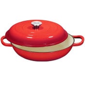 Wholesale - 3.8qt KLEE RED CASSEROLE DISH W/LID, UPC: 85002223965